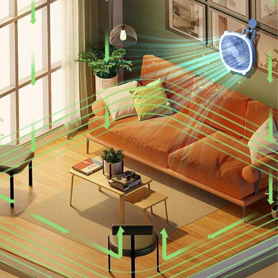 Ventilateur mural compact et pratique
